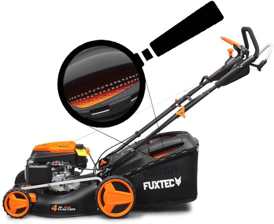 FUXTEC Grasmaaier Benzine - 51cm - Zelfrijdend / Zelftrekkend / Achterwielaandrijving - Mulchfunctie - Opvangbak 60L - FX-RM5196PRO van FUXTEC — afbeelding 2