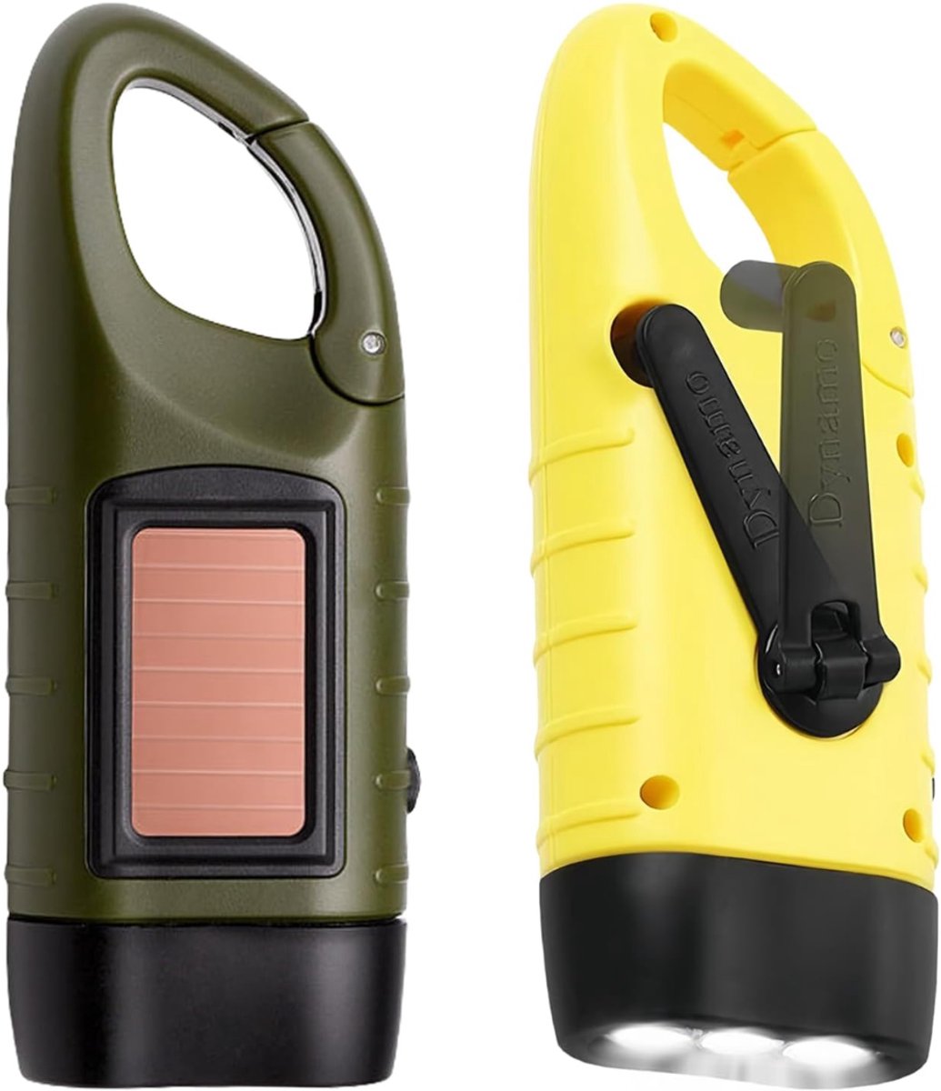 REN® Zaklamp opwindbaar - Zaklamp - Zaklampen - Geel/groen - 13c x 5cm x 4cm; 86 g