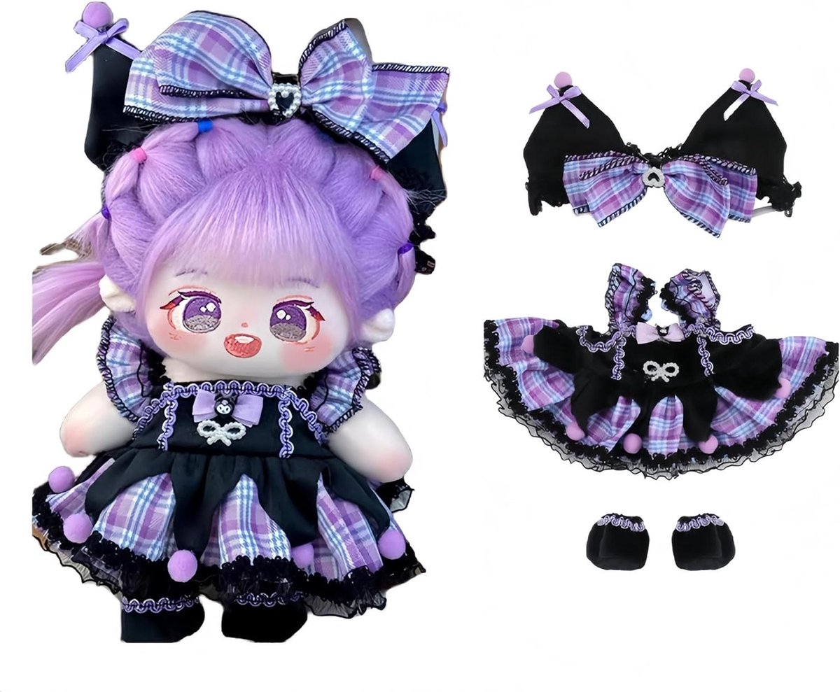 Pluche Pop Kleding - Poppenkleding Set - Poppen Aankleden - Handgemaakt Katoen - 20cm Poppen - Vele Stijlen