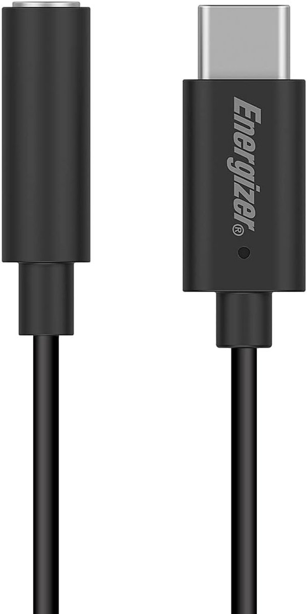 USB-C Audio Adapter - Koptelefoon Adapter - Muziek Luisteren - Compact Ontwerp - 16.3 cm - Zwart