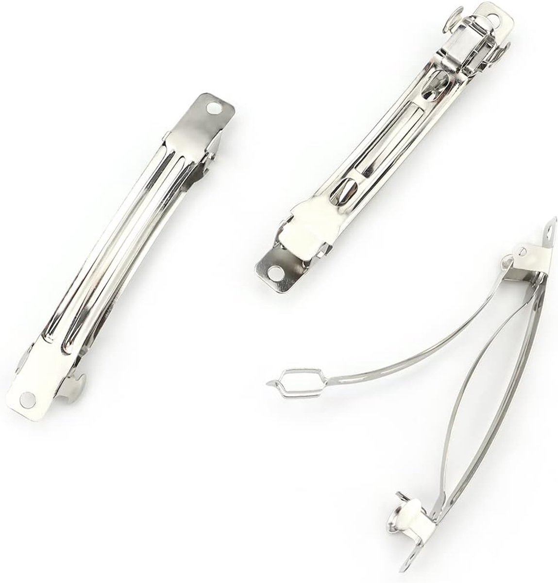 Franse Haarclips - Haarspeldjes - DIY Knutselen - Gladde Rand - 80mm Lengte - Zilverkleurig
