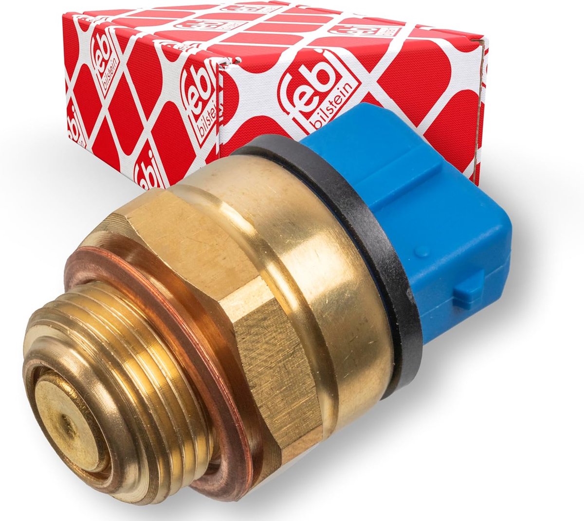 Temperatuurschakelaar - Temperatuursensor - Motor koeling - Roestvrijstalen contacten - 6.1 x 4.7 x 4.5 cm - Goud