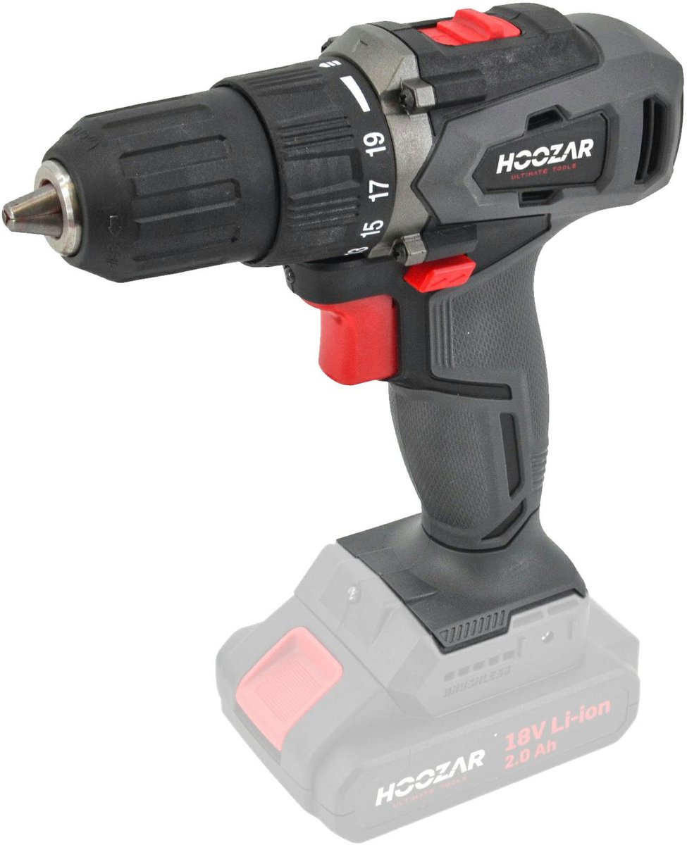 Hoozar CD45BL-0 - Accuschroefboormachine - 18V - 45Nm - Brushless Motor - LED Verlichting