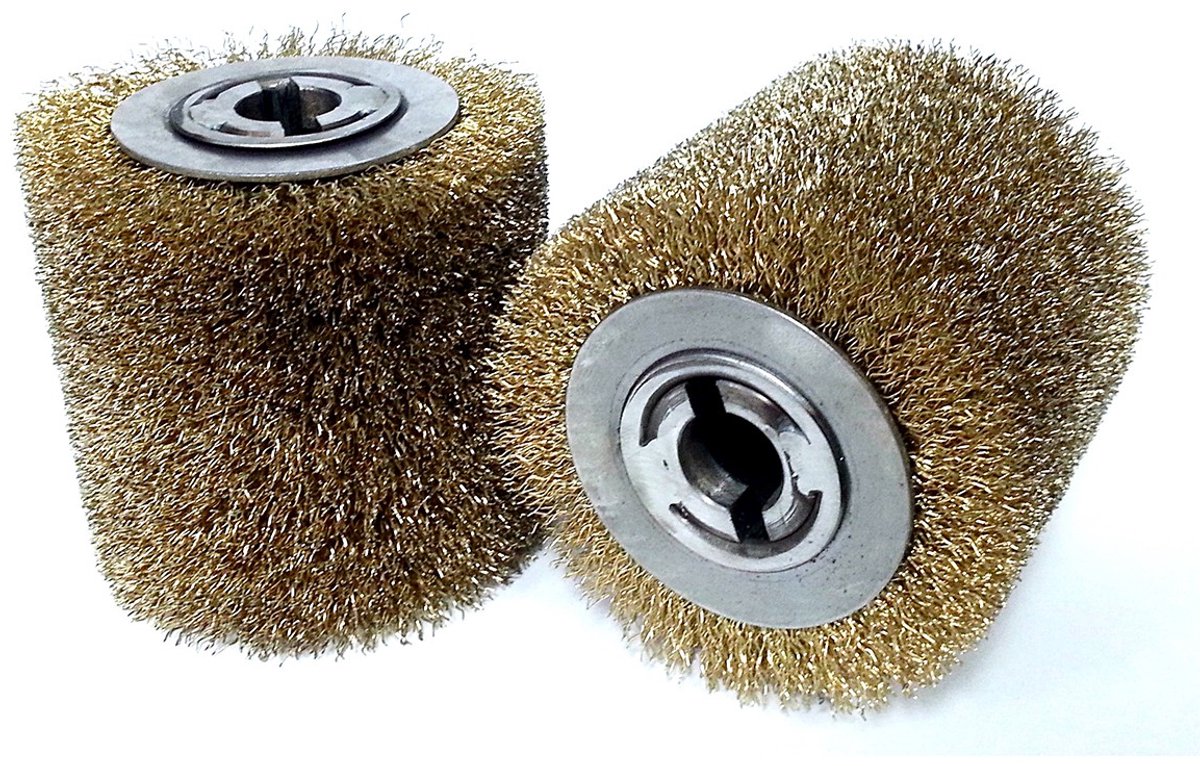 GLOB TOOLS - Houtverouderingsborstel - Messing - 100x100x19 mm