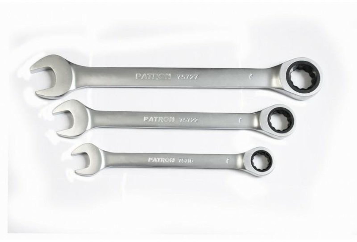 Patron - Ringsleutel met Ratchet - 14 mm - Compact - Ergonomisch