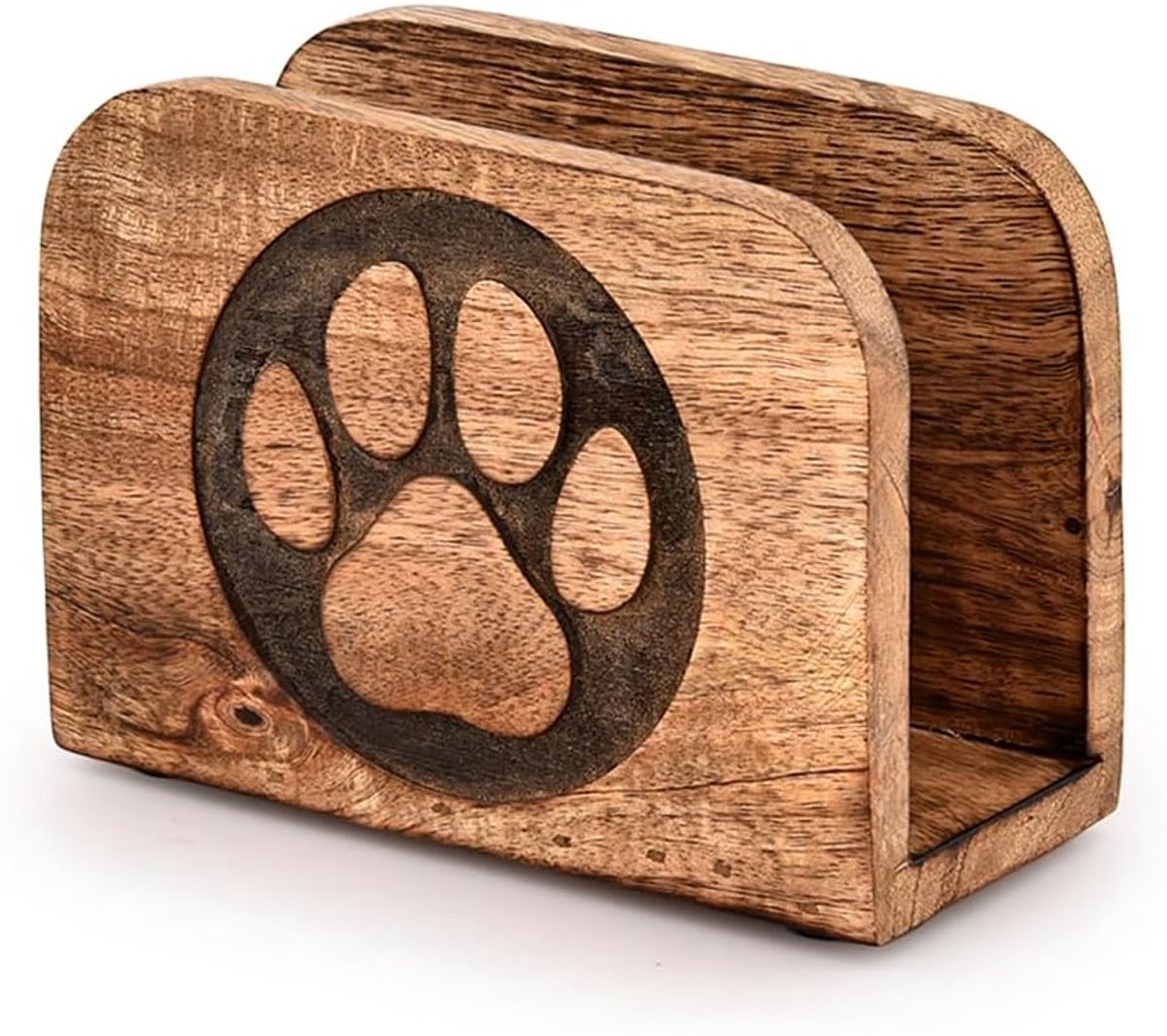 Servethouder - Papierenhouder - Keuken Tafel - Stabiel Ontwerp - 14 x 6.3 x 10cm - Bruin