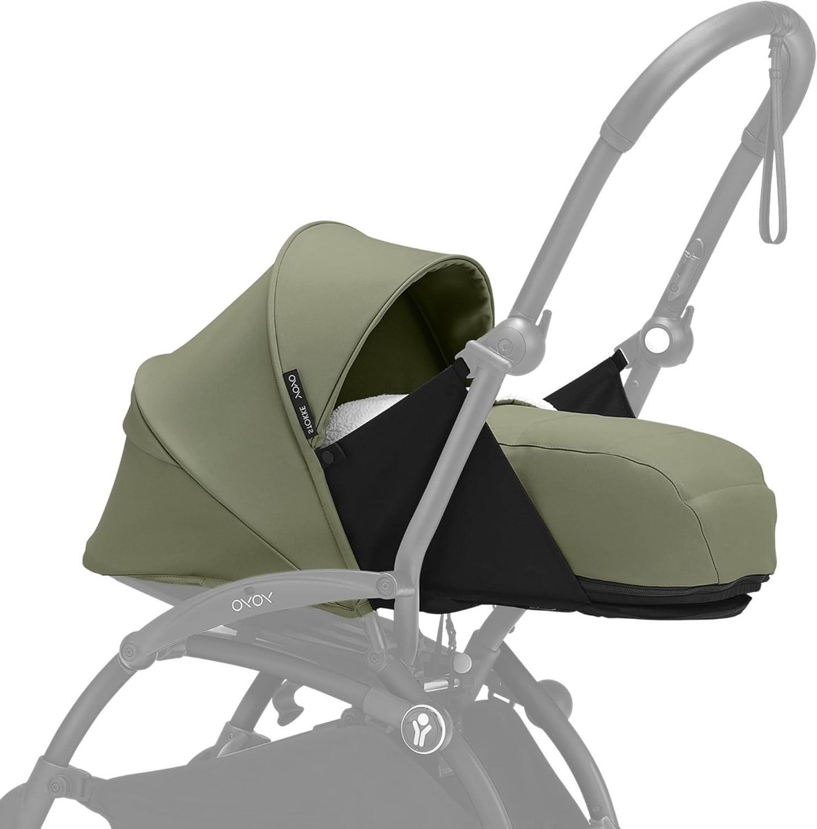 Baby Reiswieg - Newborn Pack - Vanaf de geboorte - Handbagage compatibel - 70 x 35 x 20 cm - Olijfgroen