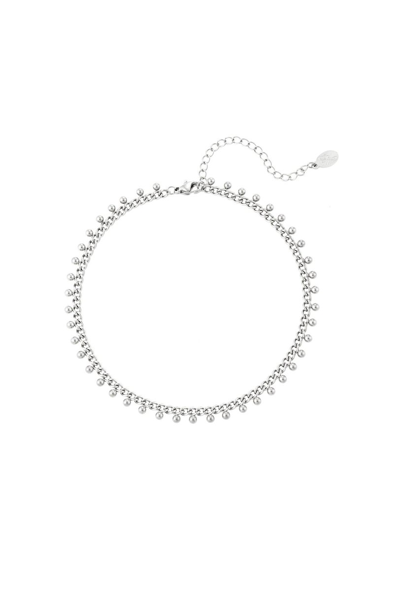Roestvrijstalen enkelband bolletjes Goud kleur Stainless Steel - Cadeau - Goudlief.nl