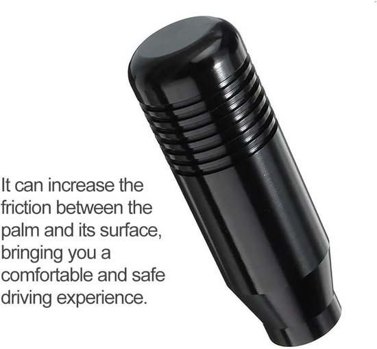 Versnellingspook Knop - Schakelpook Hendel - Auto Interieur - Aluminium Legering - 3 Adapters - Zwart — afbeelding 5