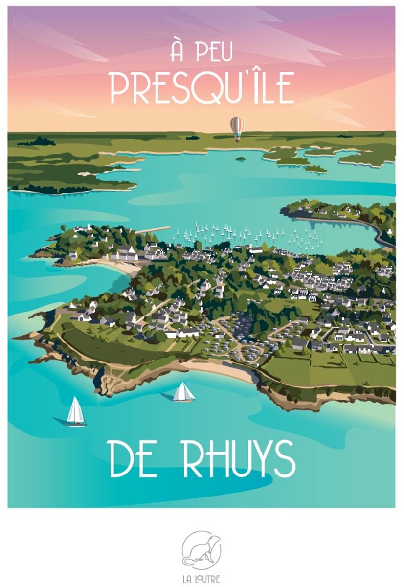 La Loutre puzzel PRESQU'ÎLE DE RHUYS - 1000 stukjes puzzelspel.