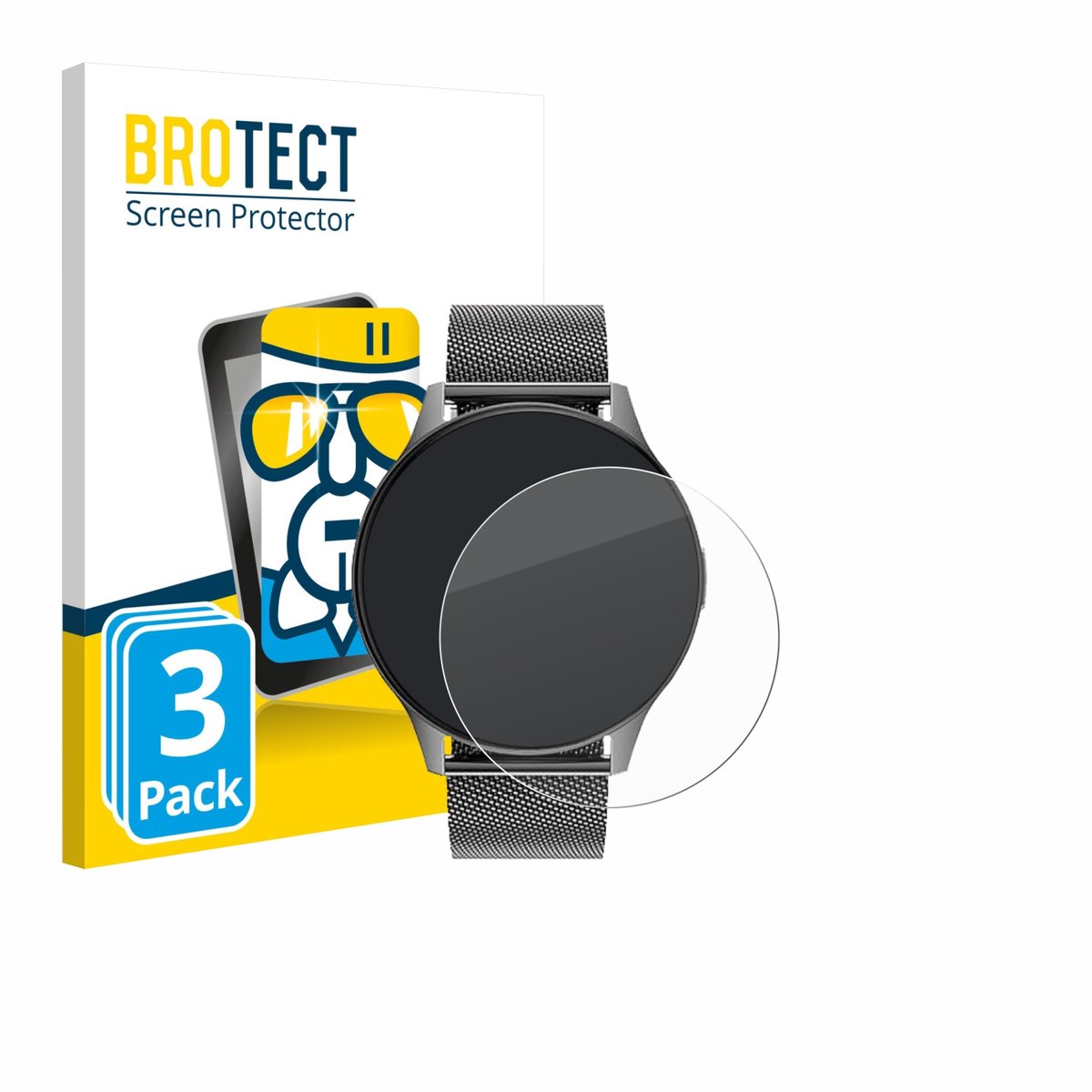Screenprotector 3 Stuks voor Dremac FV21 1.43" Beschermglas transparant