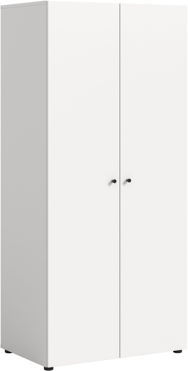 Xonox.Home Darw kledingkast met 2 deuren (B/H/D: 80x176x51 cm) wit imitatie