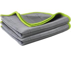 Poetsdoeken Set - Microvezel Doeken - Streeploos Reinigen - Verdikt Koolstofvezel - 50 x 40 cm - Groen