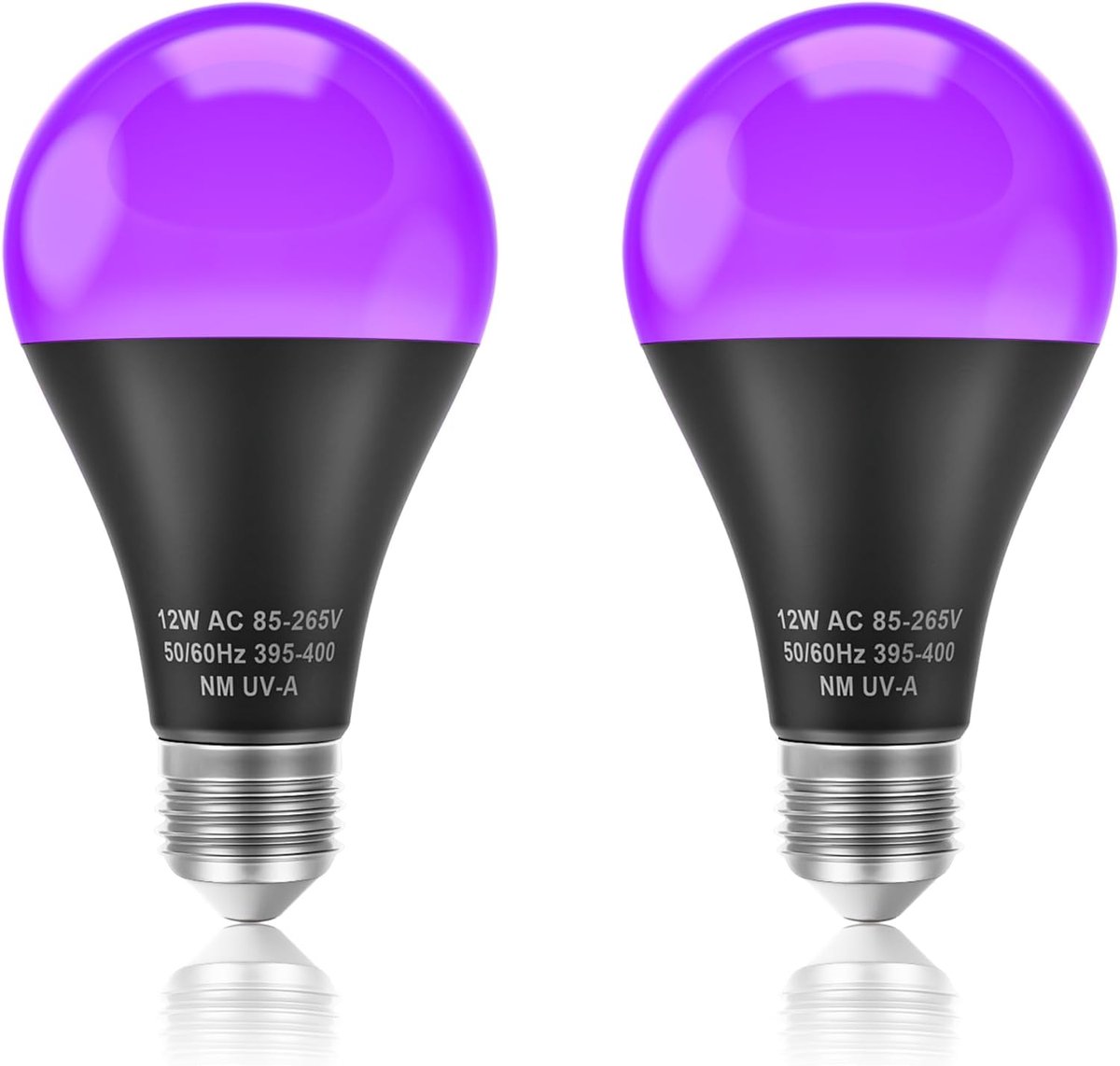 UV LED Lamp - Zwart Licht - Feestverlichting - 2 Stuks - 12 Watt