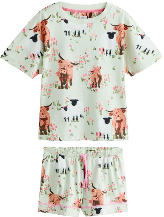 Next Katoenen pyjamaset met short