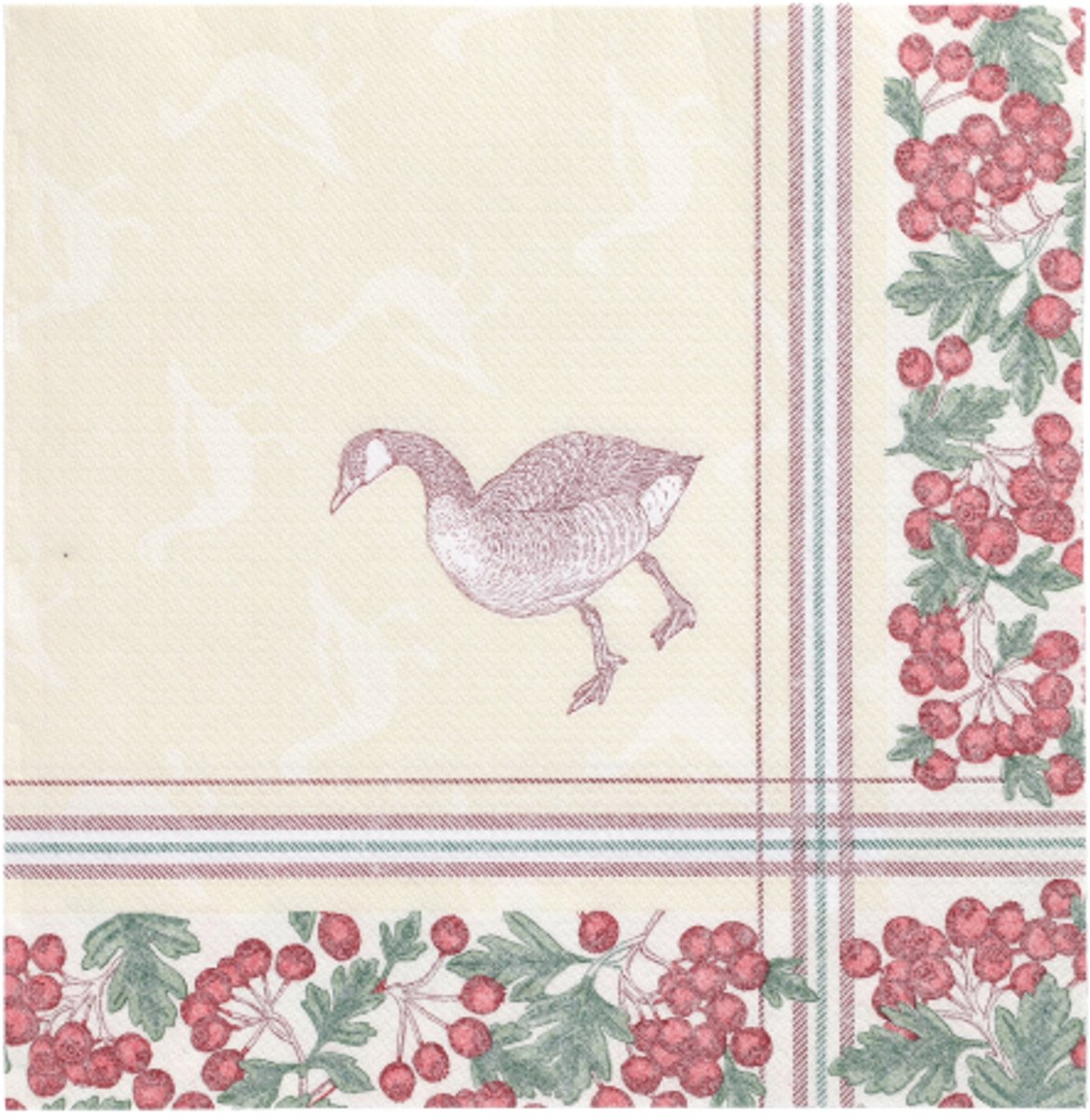 5x 50 Servetten ROYAL Collection 1/4 vouw 40 cm x 40 cm Goose
