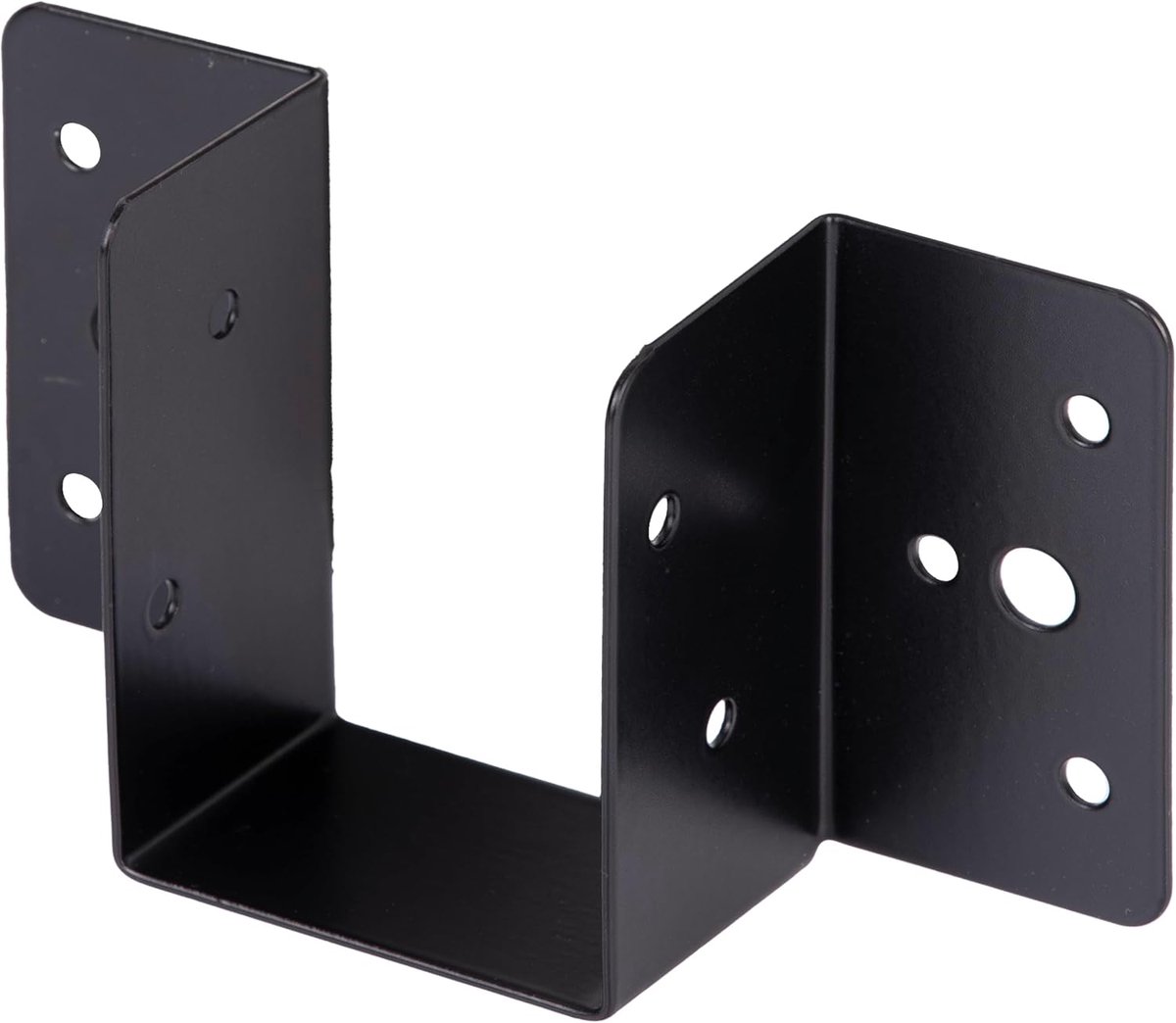 Lichtgewicht balkschoen - Houten verbindingsstuk - Houtverbinding maken - Kunststof gecoat - 46 x 66 mm - Zwart