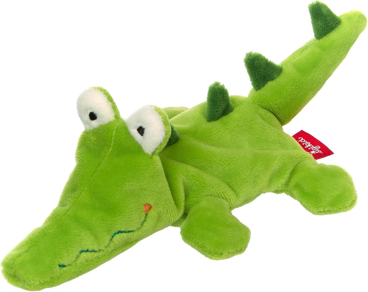 Pluche Krokodil - Knuffel Speelgoed - Baby Ontwikkeling - Zacht en Veilig - 15 cm - Groen
