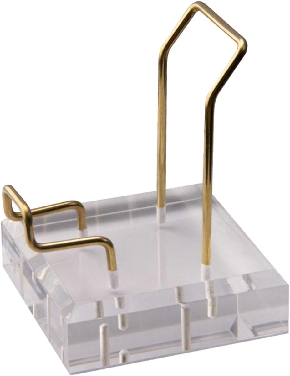 Display Standaard - Houders Stenen - Mineralen Tonen - Stabiele Acryl Basis - 8x8x10 cm - Helder