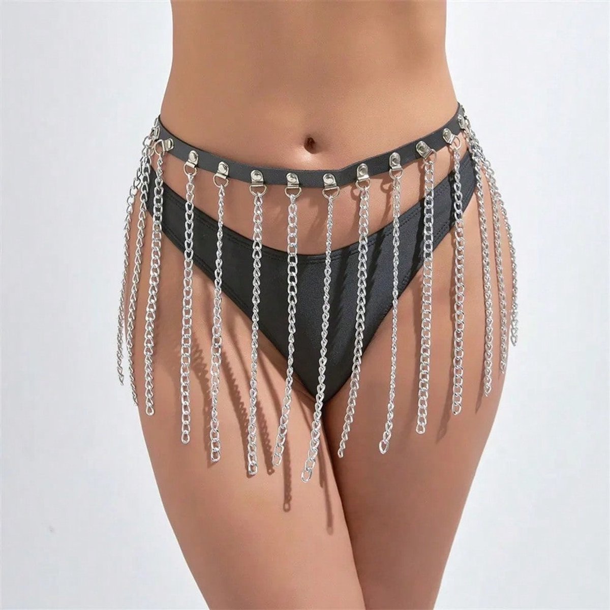 Oneay Punk dansrok jarretelgordel, flirterige sexy jurkgordel voor dames, sexy gordel, verstelbare leren lingerie