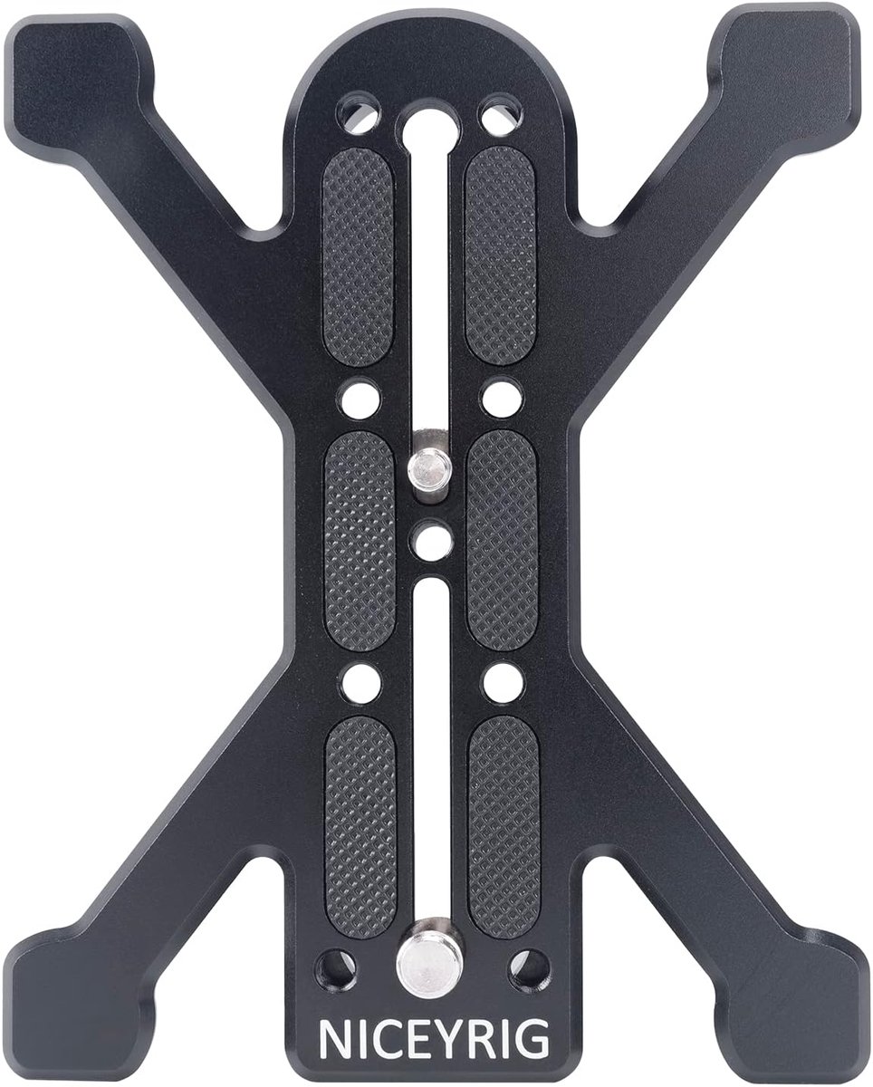 Vierpoot Snelkoppeling Basis - Camera Plaat - Stabiliteit Vergroten - Arca-Swiss Compatibel - 17.3 x 13.3 cm - Zwart