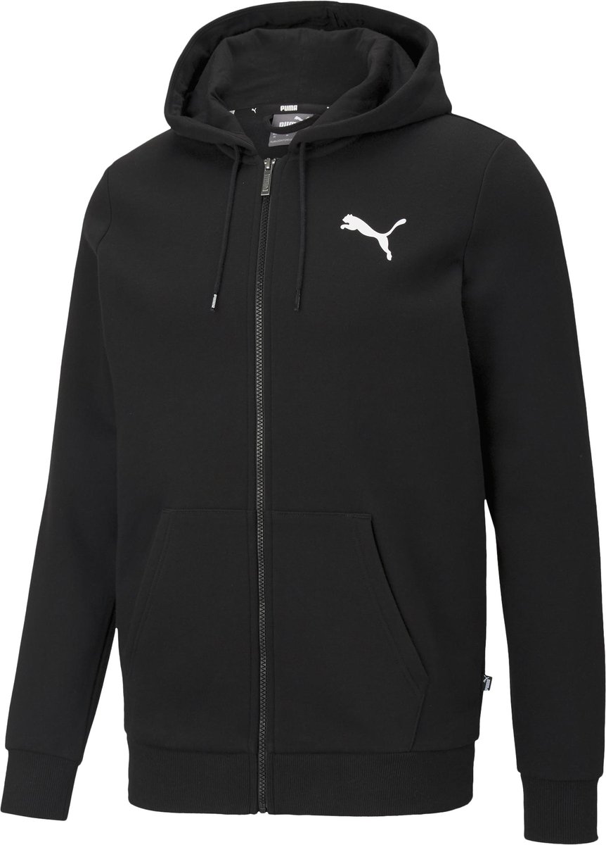 Hoodie met klein logo Zwart