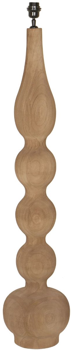 PTMD Altus Natural Mango Wood Floor Lampbase Smooth Rnd