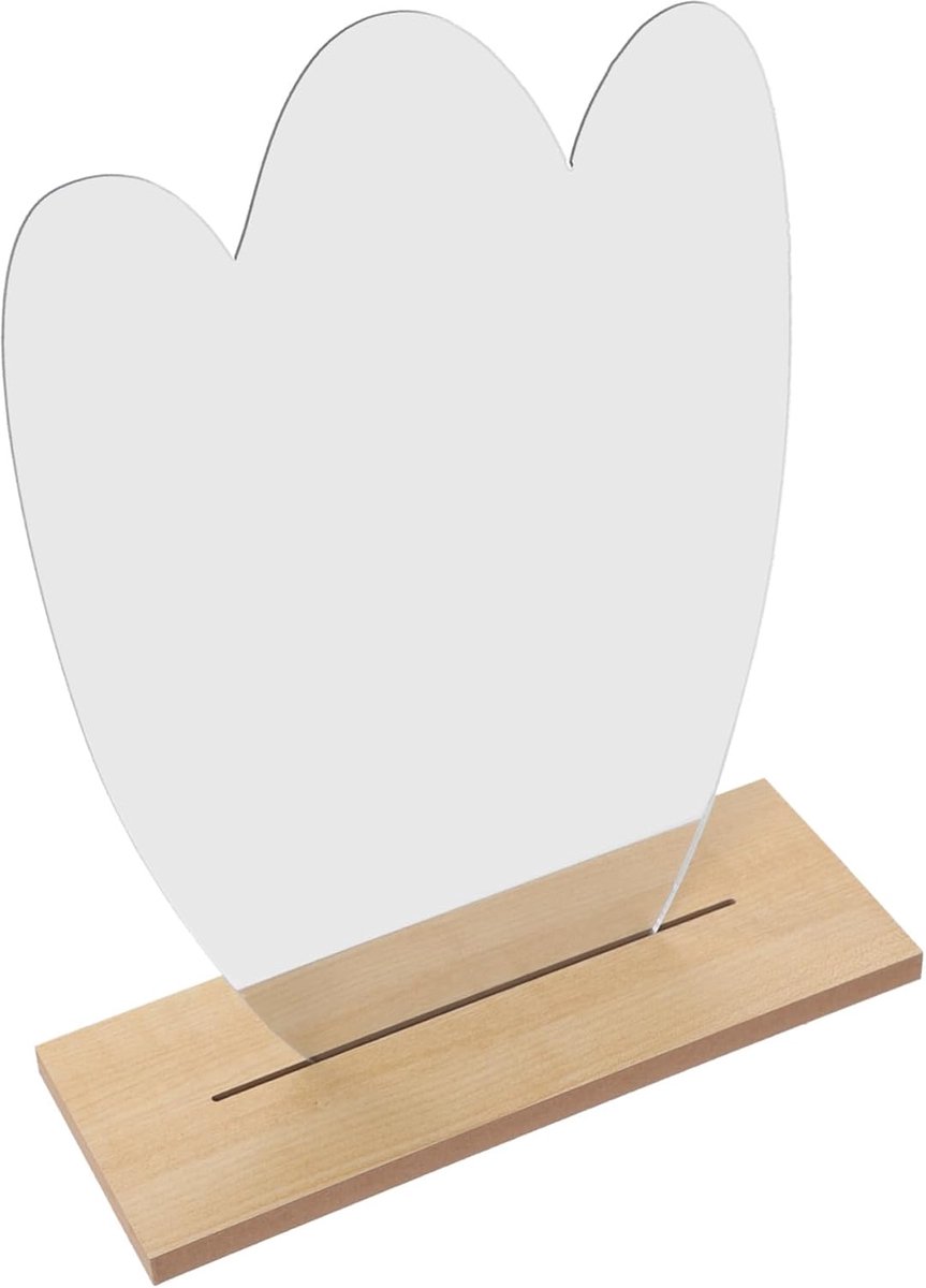 Decoratieve Spiegel - Make-up Spiegel - Bureau Aankleden - Unieke Vorm - 25.5 x 19.6 cm - Zoals Afgebeeld