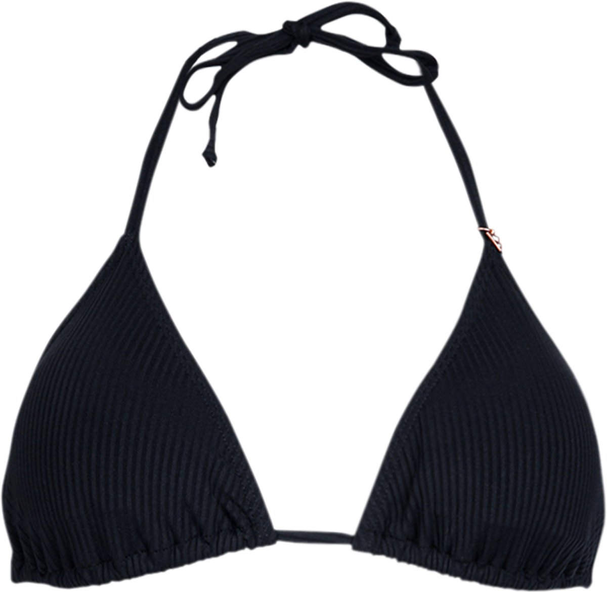 Brunotti Novalee-Rib Bikini Topje Dames Triangel Bikini Top 34 Zwart