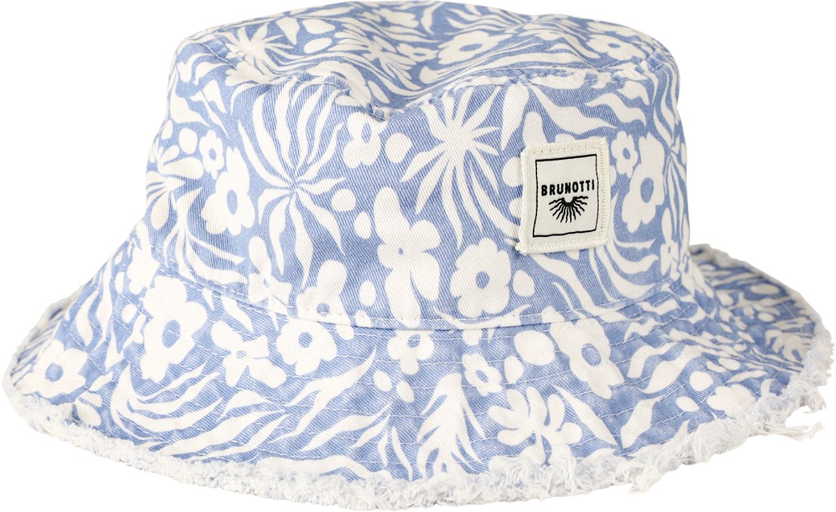 Brunotti - Buckley-Swirl - Hoed Bluebell - Dames - 100% Katoen - Lichtgewicht - Ademend - ONE SIZE