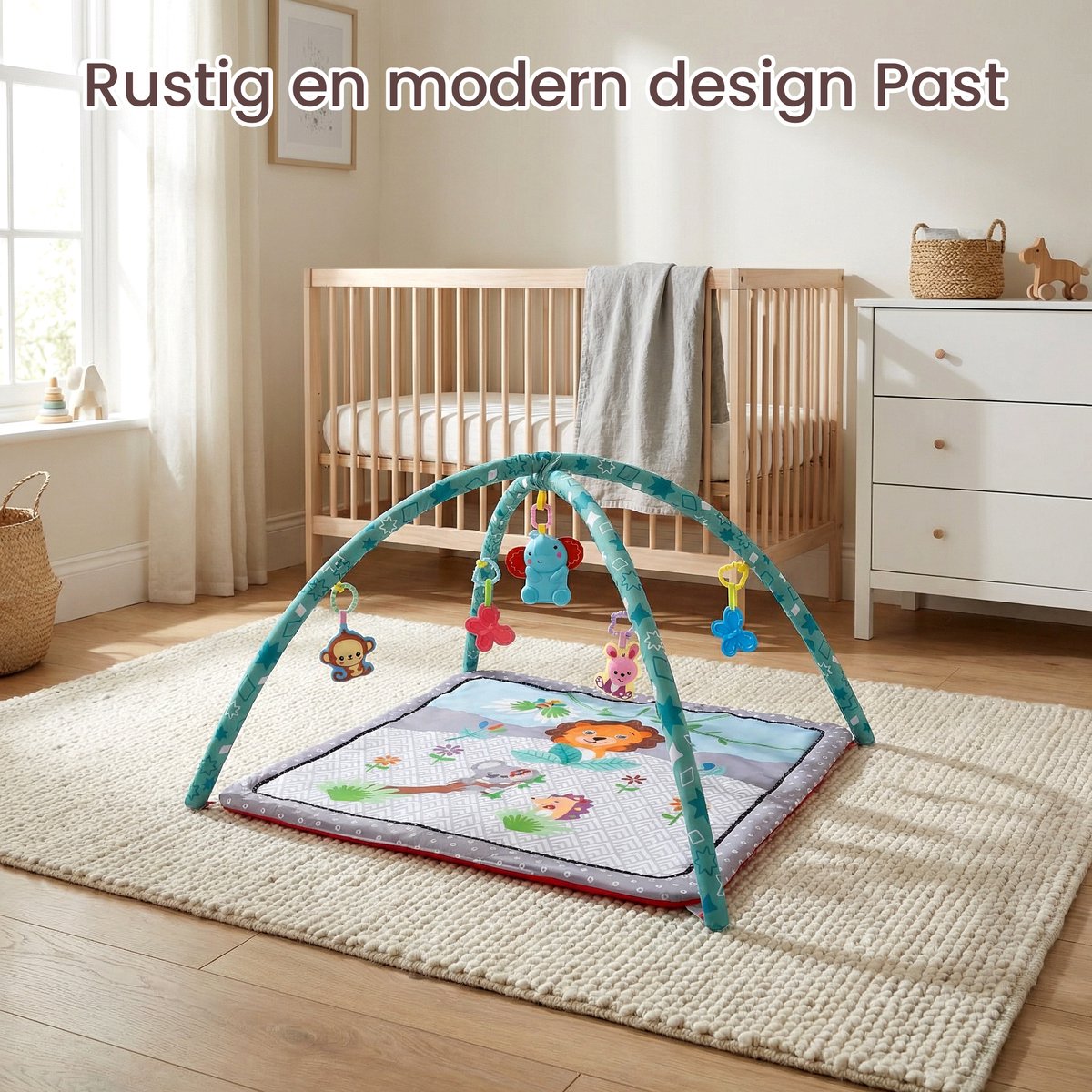 Speelkleed Baby met Boog - Buikligtrainer 78x78cm thumbnail 6