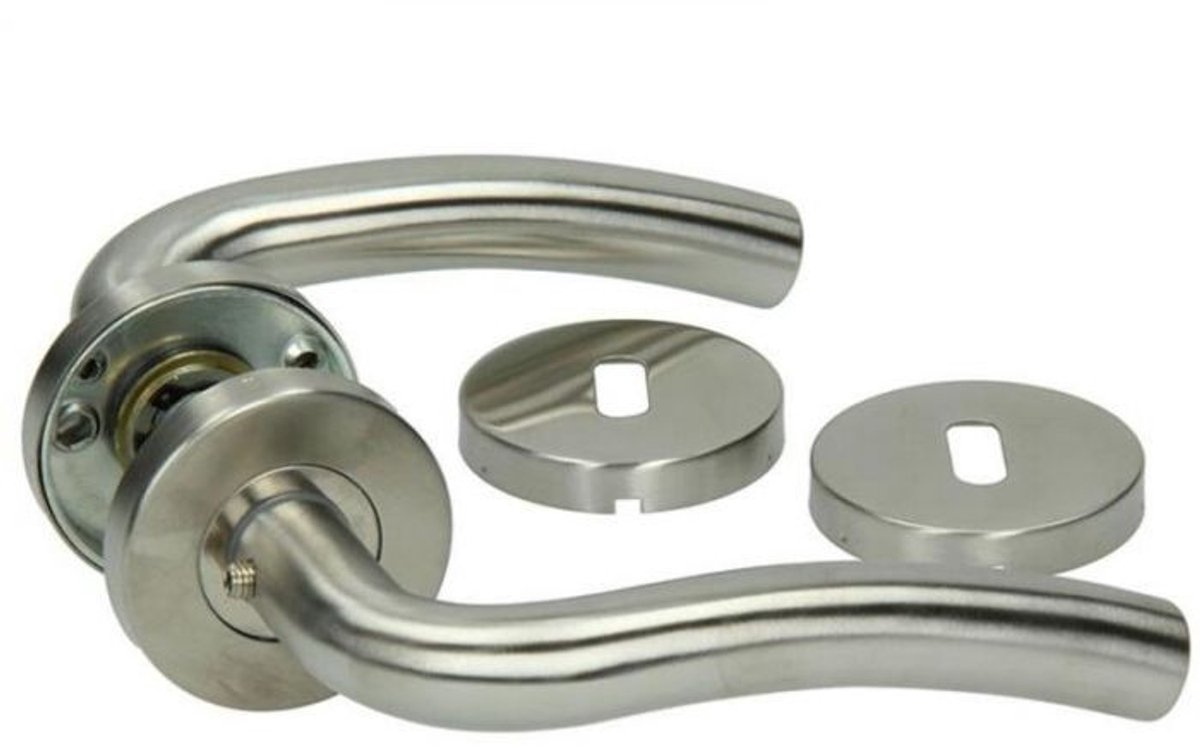Yale Deal BB deurklinkset op rozet 53mm inox