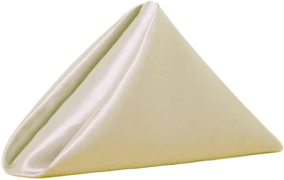 Stoffen Servetten - Wasbare Servetten - Diner en Feest - Zacht en Duurzaam - 30x30cm - Beige