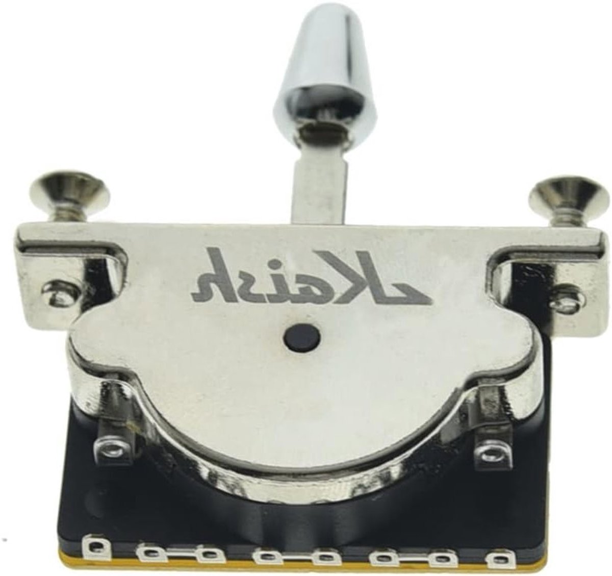 Heavy Duty 3-Weg Gitaar Pickup Schakelaar met Selector voor Strat en Tele - Chroom met Plastic Tip, Perfect voor Muzikanten