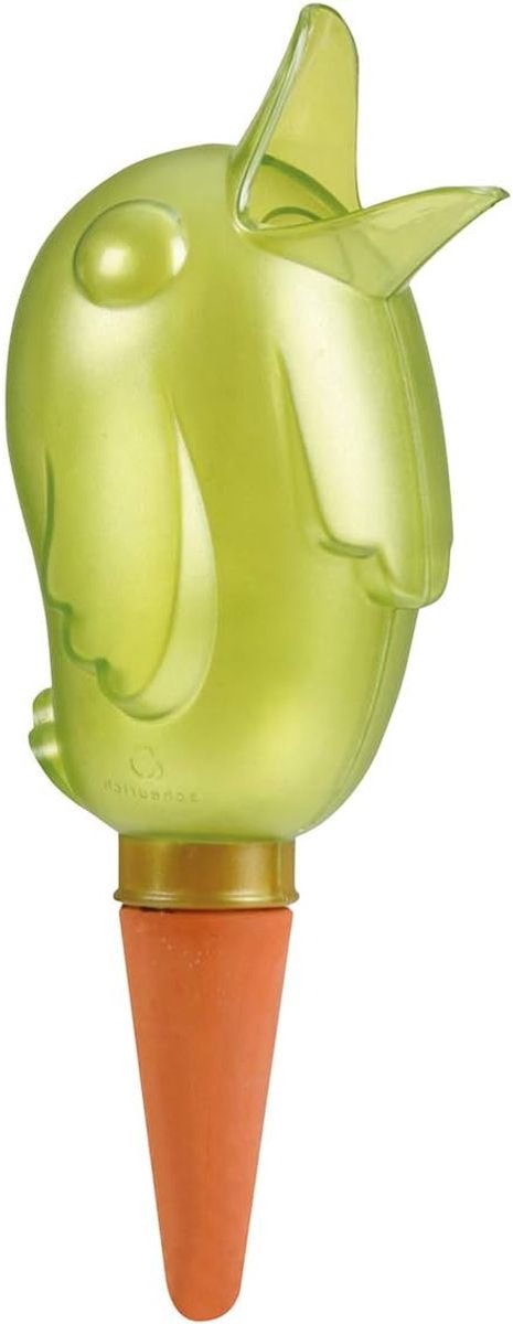 Scheurich waterdispenser Bördy XL | 1 x Groen | 220 ml capaciteit | Grote gietbal met kleibodem | Waterdispenser voor kamerplanten en bloemen met terracotta handvat
