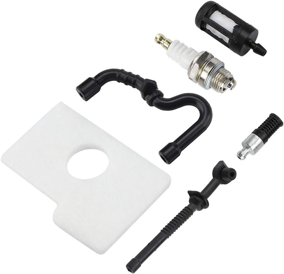 Complete Set voor Kettingzaag: Bougie, Carburateur Kit, Lucht- en Brandstoffilter voor MS170 en MS180
