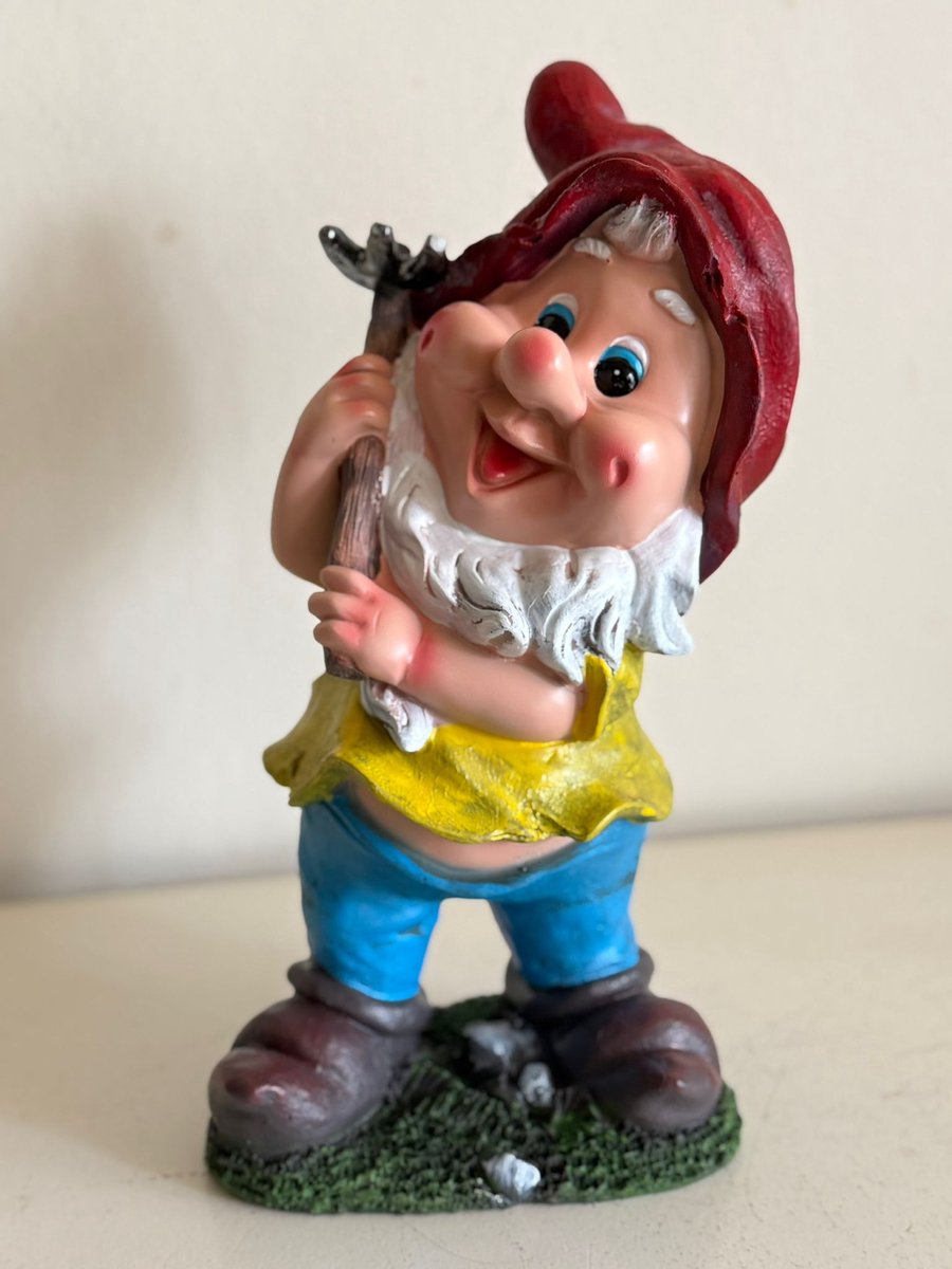 Goodyz - Funserie - Kabouter - Kabouters - met hark - 30cm hoog