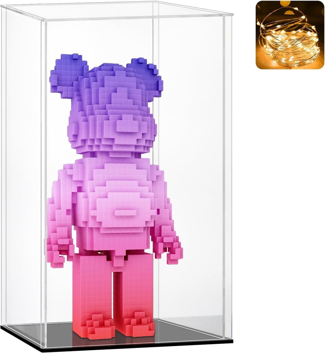 Transparante Vitrine voor Miniatuurauto's en Verzamelobjecten - Ideaal voor Figuren en Speelgoed (25x25x35cm)