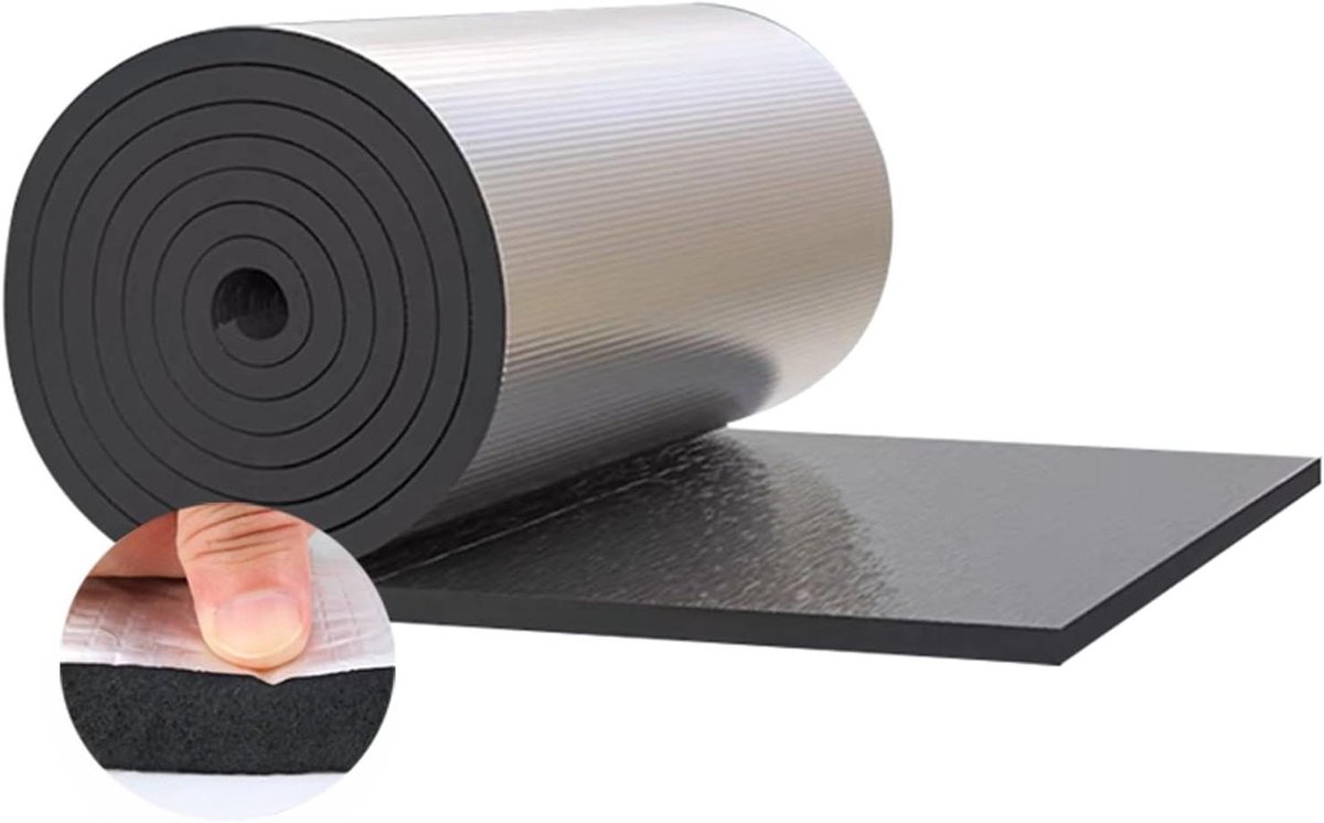 Aluminiumfolie Isolatie - Thermoschild Geluidsisolatie - Energie Besparen - Zelfklevend - 4 m - Aluminium