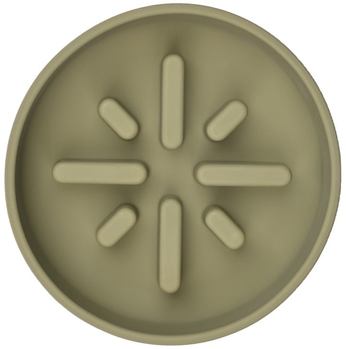 51 Degrees North Sili Slow Feeder Khaki – Anti Schrokbak Hond – Siliconen Voerbak – Langzaam Eten – Gezonde Spijsvertering - 350 ml