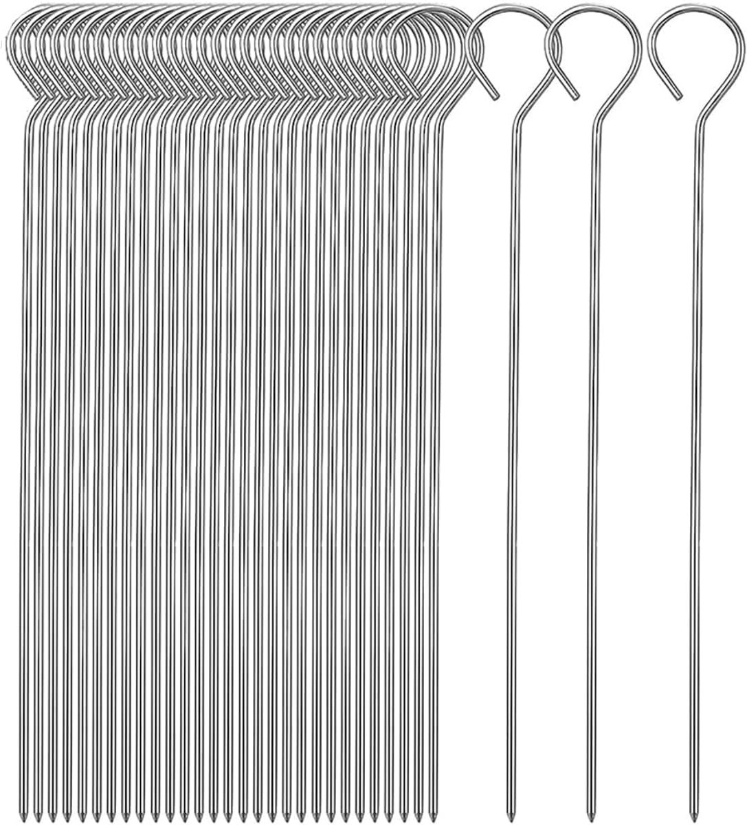 Roestvrijstalen 20 x 24,5 cm Spiesen voor Grillen, Kampeervuur en Marshmallows