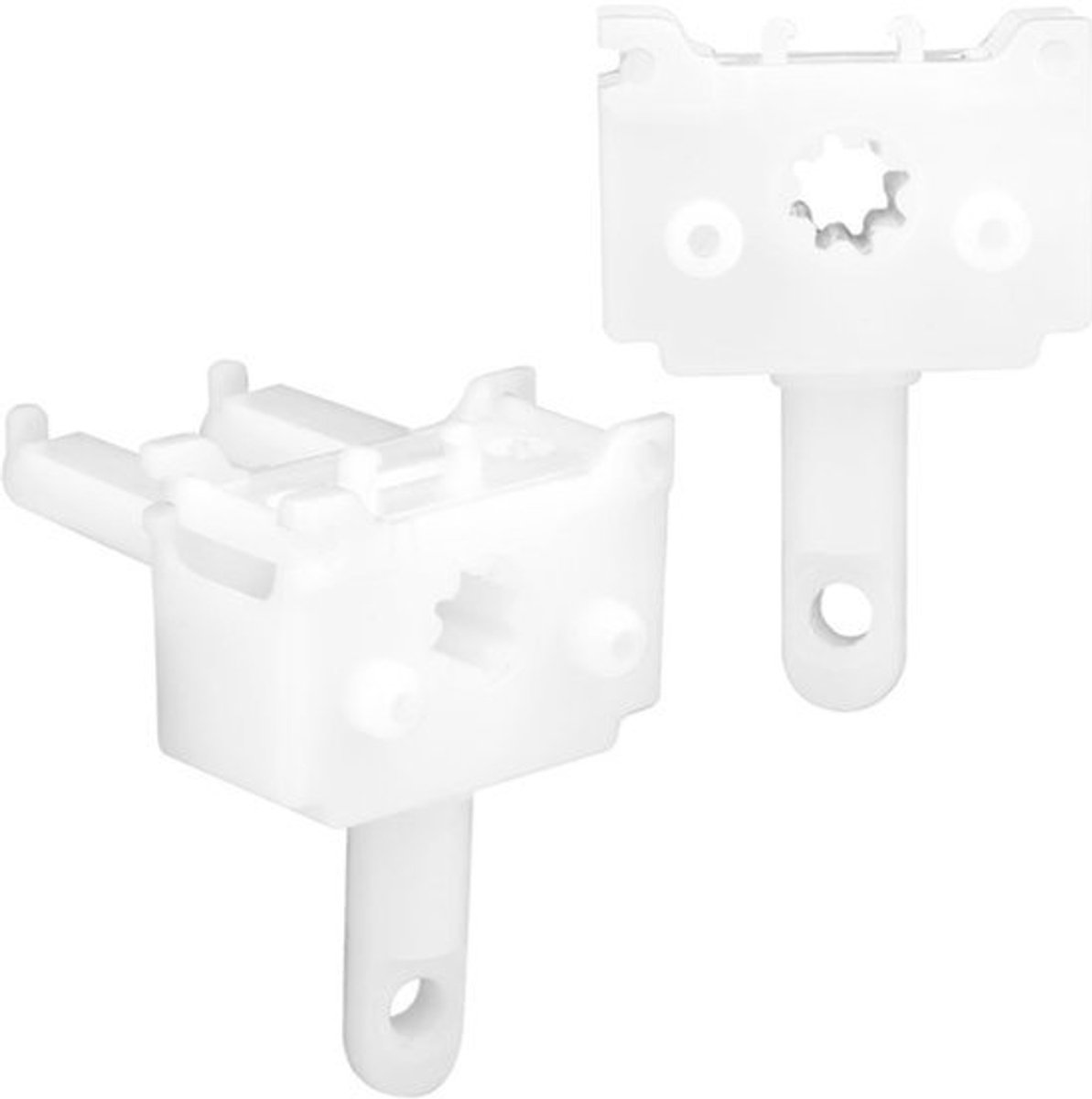 2-Pack Vervangonderdelen Verticale Jaloezieën - POM Materiaal - Wit