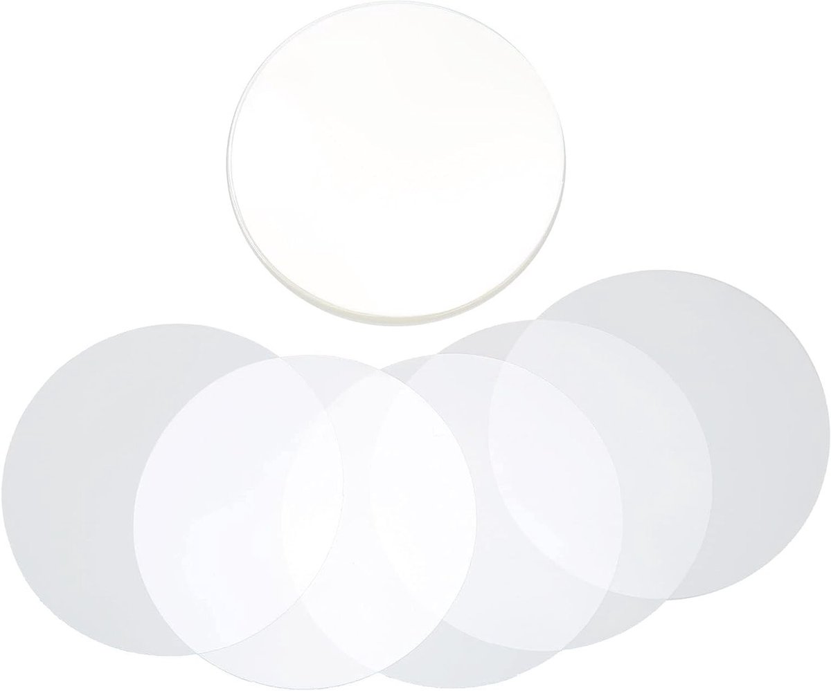 Image of 100 Stuks Transparante Film voor Ronde Badge Knoppen - Beschermfolie voor DIY Badge Maker en Stempels (37mm)