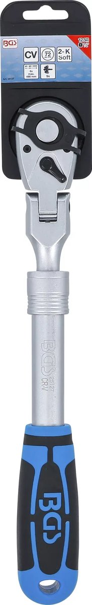 Verstelbare ratelsleutel 1/2" 350-490 mm, 72T, BGS