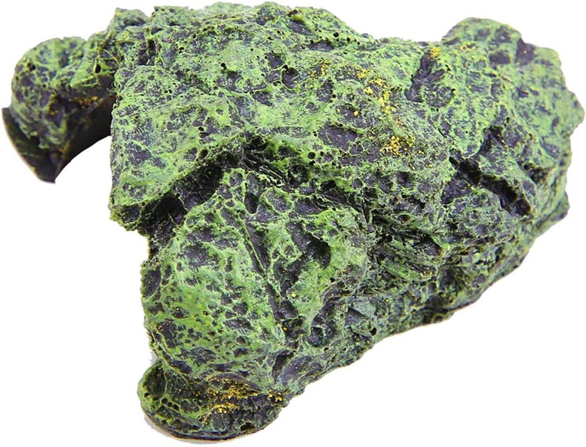 Natuurlijk drijvend basking platform voor semi-aquatische schildpadden en reptielen met schuilplaats, aquariumdecoratie en veilige accessoires voor vissen (klein)