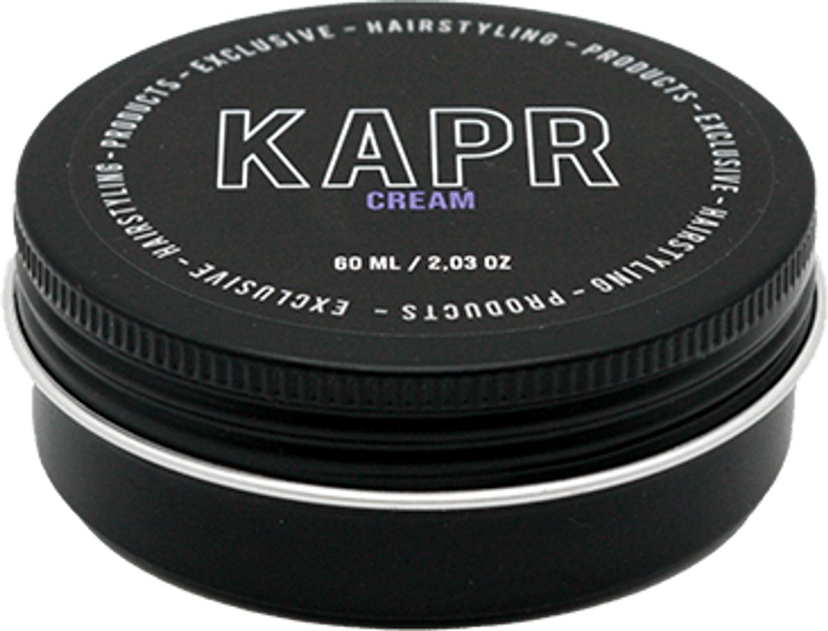 KAPR Hair Cream 60ml – Styling Cream Mannen – Medium Hold – Natuurlijke Finish – Reisformaat – Haar Styling