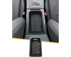 LFOTPP, compatibel met Cupra Terramar 2025/2026, opbergbox voor middenconsole, middenarmsteun, handschoenenvak, organizer Tray met antislip mat, voor Terramar VZ 2.0/1.5 Hybrid VZ accessoires (zwart)