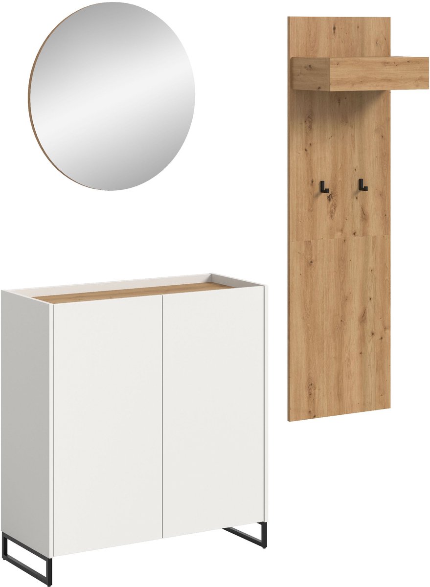 Drive garderobe opstelling D19 wit.