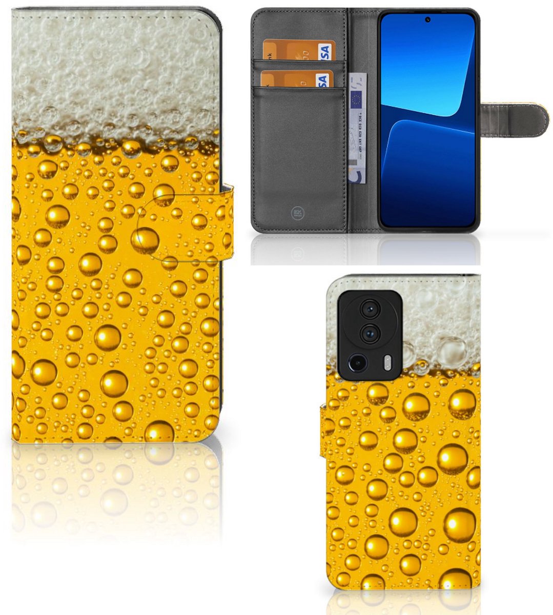 Book Case voor Xiaomi 13 Lite Book Cover Bier