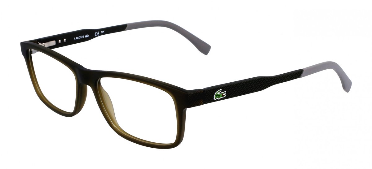 Lacoste L2876 Transparent khaki 55/15/145 MAN Brilmonturen